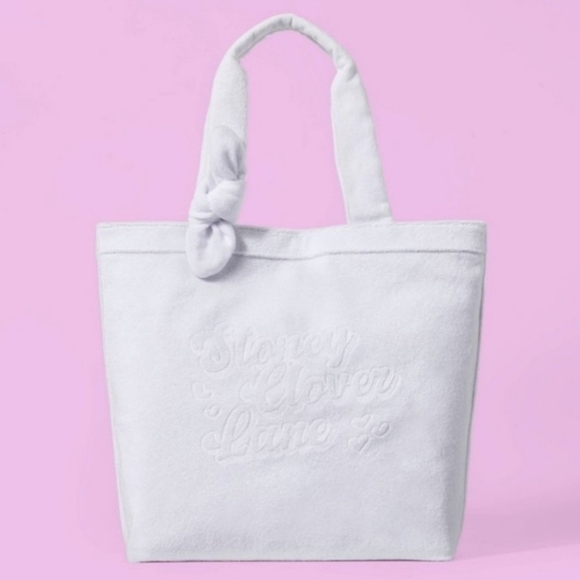 Stoney Clover Terrycloth Embossed Beach Tote White - Picture 1 of 11